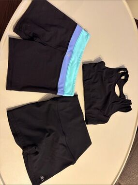 lululemon athletica Black High-Rise Bike Shorts 3 pieces